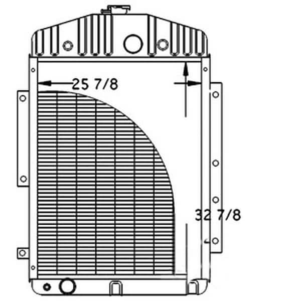 Aftermarket Northern 219577 Fits John Deere 3830 7700 7720 7722 8820 Combine Radiator AH1247 AH124727 - main